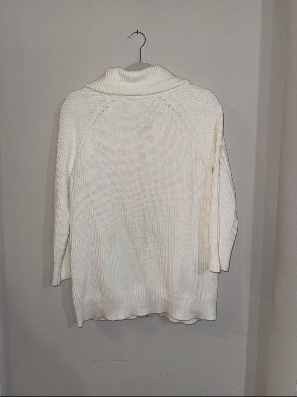 Talbots White Zipper Cardigan - Picture 3 of 4